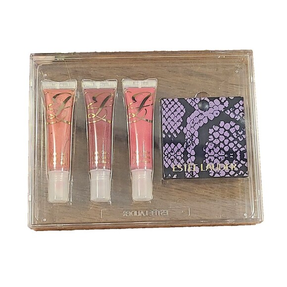 ESTEE LAUDER (3) PURE COLOR HIGH GLOSS & MIRROR SET Flashdance Berry Lush Coral - Picture 1 of 13